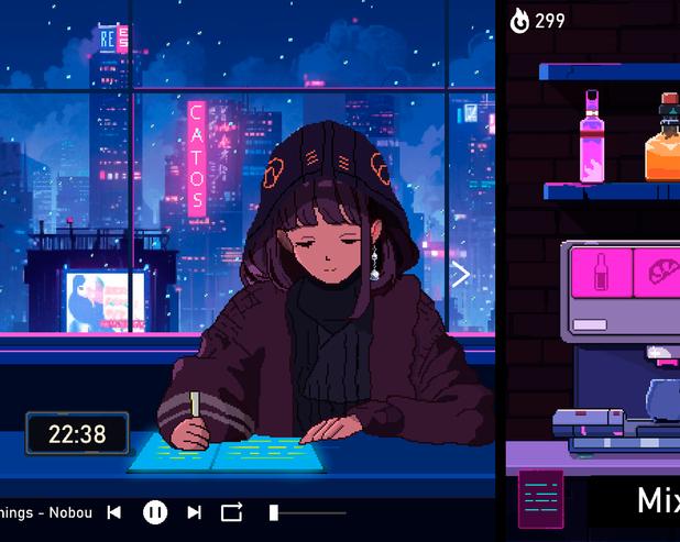 Симулятор расслабляющего радио со встроенным помодоро